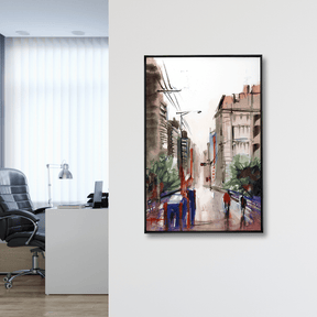 Quadro Decorativo Garoa em São Paulo | Rafael Pita - Meu Rodapé