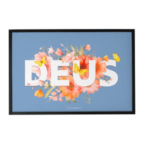 Quadro Decorativo Grande Deus | Larissa Grace - Meu Rodapé