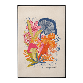 Quadro Decorativo Happy Mushrooms | Fernanda Adelino - Meu Rodapé