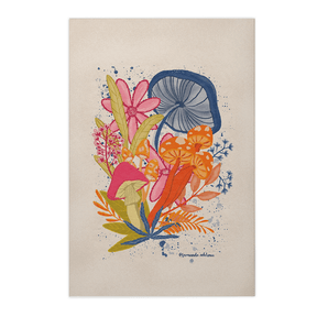 Quadro Decorativo Happy Mushrooms | Fernanda Adelino - Meu Rodapé