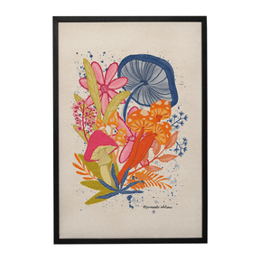 Quadro Decorativo Happy Mushrooms | Fernanda Adelino - Meu Rodapé