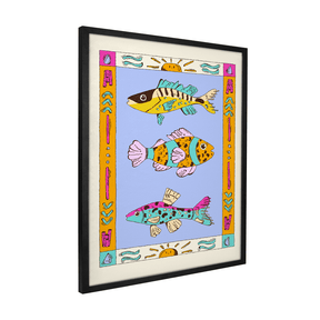 Quadro Decorativo Harmonia Aquática | Fernanda Schallen - Meu Rodapé