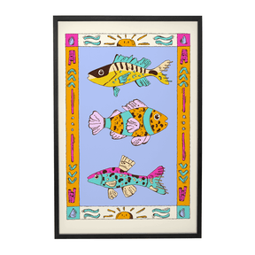 Quadro Decorativo Harmonia Aquática | Fernanda Schallen - Meu Rodapé