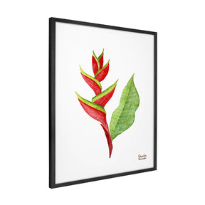 Quadro Decorativo Helicônia Bordado | Camila Pasinato - Meu Rodapé