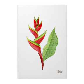 Quadro Decorativo Helicônia Bordado | Camila Pasinato - Meu Rodapé