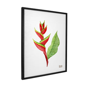 Quadro Decorativo Helicônia Bordado | Camila Pasinato - Meu Rodapé