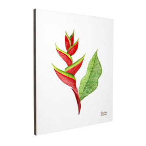 Quadro Decorativo Helicônia Bordado | Camila Pasinato - Meu Rodapé