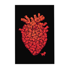 Quadro Decorativo I Love Cat Heart | Tobias Fonseca - Meu Rodapé