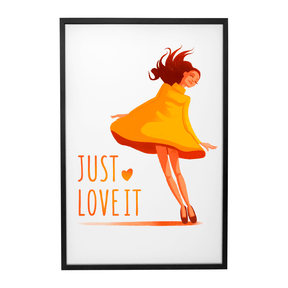 Quadro Decorativo Just Love | Diogo Ladeira - Meu Rodapé