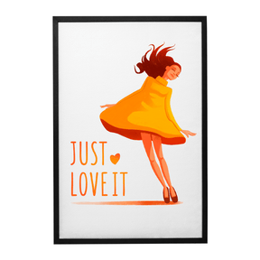 Quadro Decorativo Just Love | Diogo Ladeira - Meu Rodapé