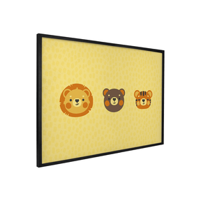 Quadro Decorativo Leão, Urso e Tigre | Luana Estela - Meu Rodapé