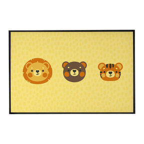 Quadro Decorativo Leão, Urso e Tigre | Luana Estela - Meu Rodapé