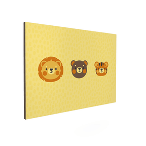Quadro Decorativo Leão, Urso e Tigre | Luana Estela - Meu Rodapé