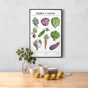 Quadro Decorativo Legumes | Chrystian Perottoni - Meu Rodapé