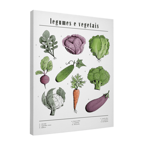 Quadro Decorativo Legumes | Chrystian Perottoni - Meu Rodapé