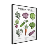 Quadro Decorativo Legumes | Chrystian Perottoni - Meu Rodapé
