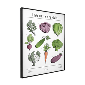 Quadro Decorativo Legumes | Chrystian Perottoni - Meu Rodapé