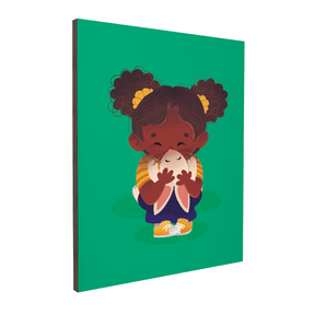 Quadro Decorativo Letícia e o Coelho | Rafaela Maia - Meu Rodapé