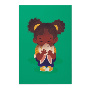 Quadro Decorativo Letícia e o Coelho | Rafaela Maia - Meu Rodapé