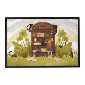 Quadro Decorativo Livraria Mágica | Luana Gurgel - Meu Rodapé