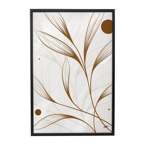 Quadro Decorativo Luna Bege | BiBox - Meu Rodapé