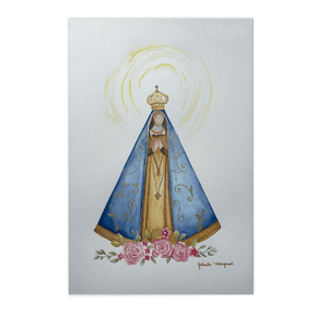 Quadro Decorativo Mãezinha do Céu - Nossa Senhora Aparecida | Gabriela Mongruel - Meu Rodapé