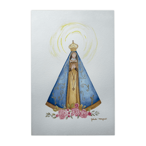 Quadro Decorativo Mãezinha do Céu - Nossa Senhora Aparecida | Gabriela Mongruel - Meu Rodapé