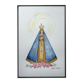 Quadro Decorativo Mãezinha do Céu - Nossa Senhora Aparecida | Gabriela Mongruel - Meu Rodapé