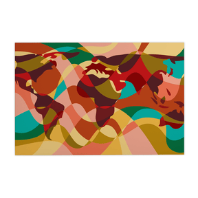 Quadro Decorativo Mapa Mundi 1 | Andre Kaercher - Meu Rodapé