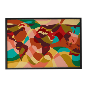 Quadro Decorativo Mapa Mundi 1 | Andre Kaercher - Meu Rodapé