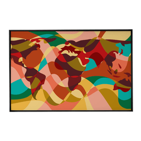 Quadro Decorativo Mapa Mundi 1 | Andre Kaercher - Meu Rodapé