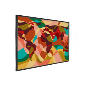 Quadro Decorativo Mapa Mundi 1 | Andre Kaercher - Meu Rodapé