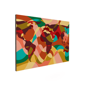 Quadro Decorativo Mapa Mundi 1 | Andre Kaercher - Meu Rodapé