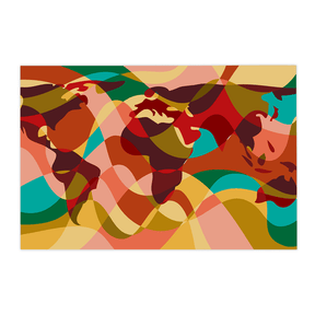 Quadro Decorativo Mapa Mundi 1 | Andre Kaercher - Meu Rodapé