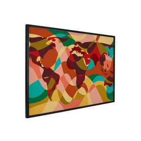 Quadro Decorativo Mapa Mundi 1 | Andre Kaercher - Meu Rodapé