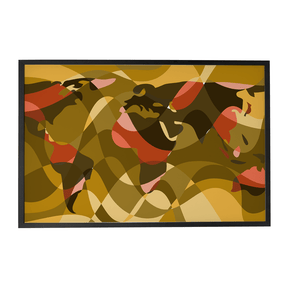 Quadro Decorativo Mapa Mundi 2 | Andre Kaercher - Meu Rodapé