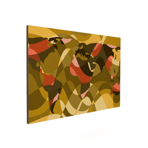 Quadro Decorativo Mapa Mundi 2 | Andre Kaercher - Meu Rodapé