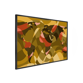 Quadro Decorativo Mapa Mundi 2 | Andre Kaercher - Meu Rodapé