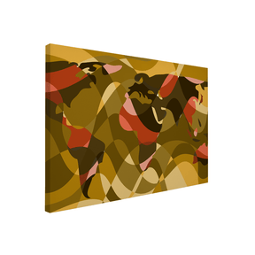 Quadro Decorativo Mapa Mundi 2 | Andre Kaercher - Meu Rodapé