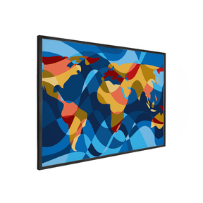 Quadro Decorativo Mapa Mundi 3 | Andre Kaercher - Meu Rodapé