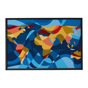 Quadro Decorativo Mapa Mundi 3 | Andre Kaercher - Meu Rodapé
