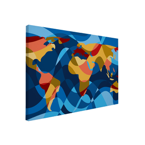 Quadro Decorativo Mapa Mundi 3 | Andre Kaercher - Meu Rodapé