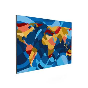 Quadro Decorativo Mapa Mundi 3 | Andre Kaercher - Meu Rodapé