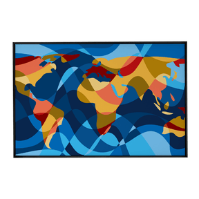 Quadro Decorativo Mapa Mundi 3 | Andre Kaercher - Meu Rodapé