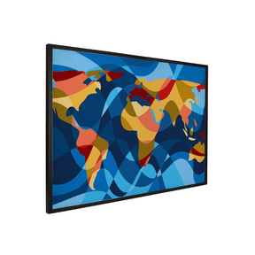 Quadro Decorativo Mapa Mundi 3 | Andre Kaercher - Meu Rodapé