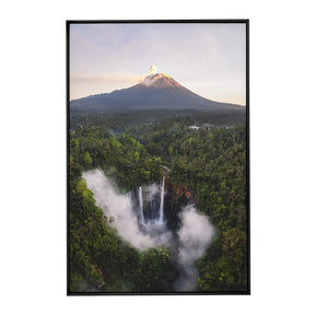 Quadro Decorativo Montanha e Cachoeira | Mundo sem Muros - Meu Rodapé