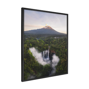 Quadro Decorativo Montanha e Cachoeira | Mundo sem Muros - Meu Rodapé