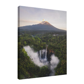 Quadro Decorativo Montanha e Cachoeira | Mundo sem Muros - Meu Rodapé