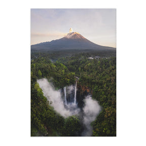 Quadro Decorativo Montanha e Cachoeira | Mundo sem Muros - Meu Rodapé