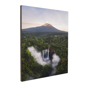 Quadro Decorativo Montanha e Cachoeira | Mundo sem Muros - Meu Rodapé